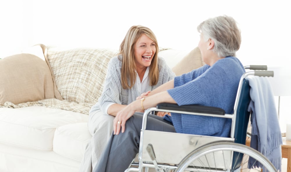 Senior care conversation starters in the livingroom